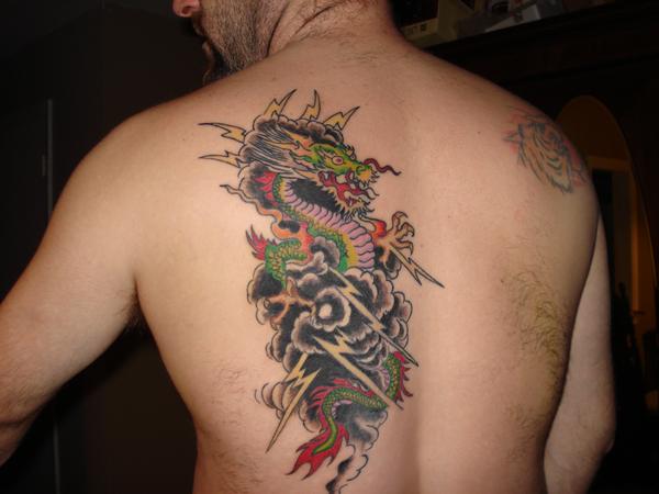 japanese dragon on back